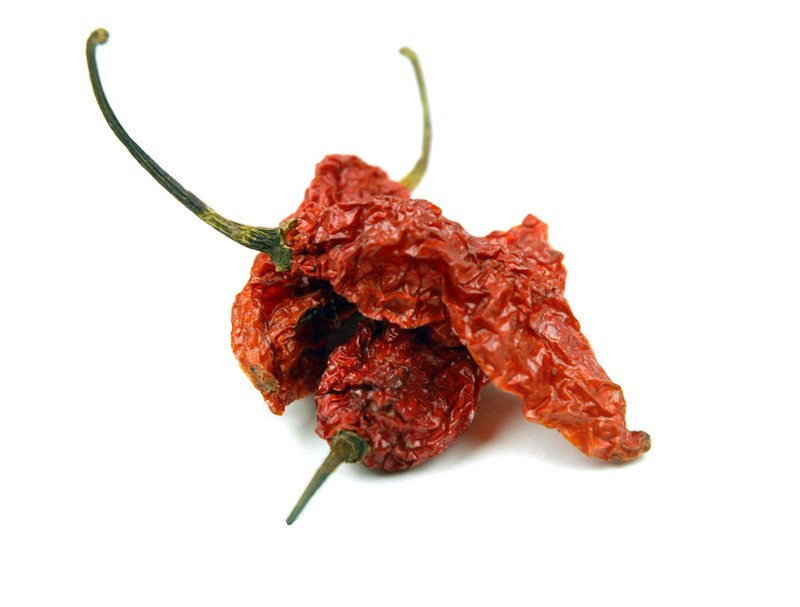 Bhut Jolokia (Ghost Pepper) Pods - Oven Dried